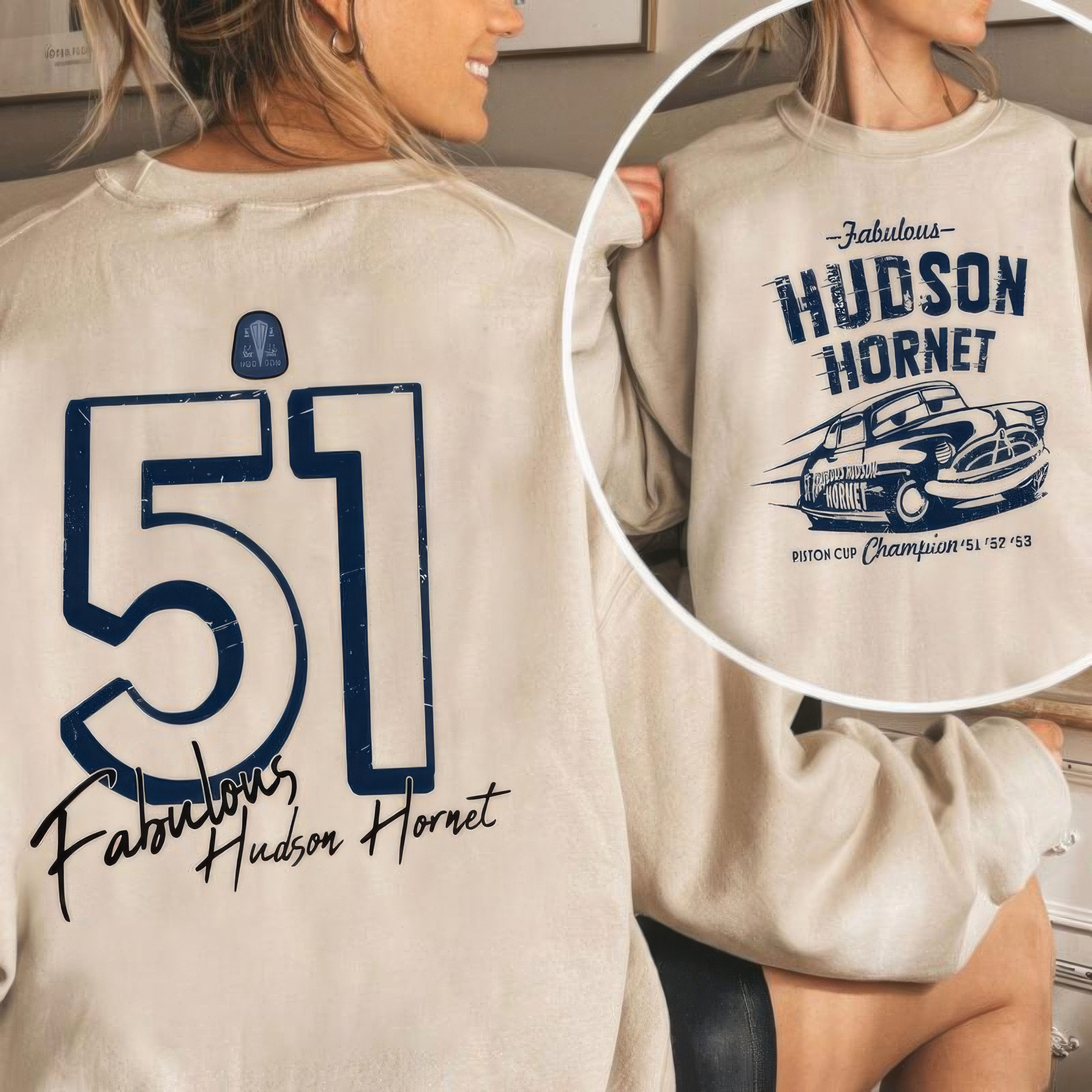 Fabulous Hudson Hornet McQueen Cars T-Shirt,Crewneck,Hoodie,TS-C-584