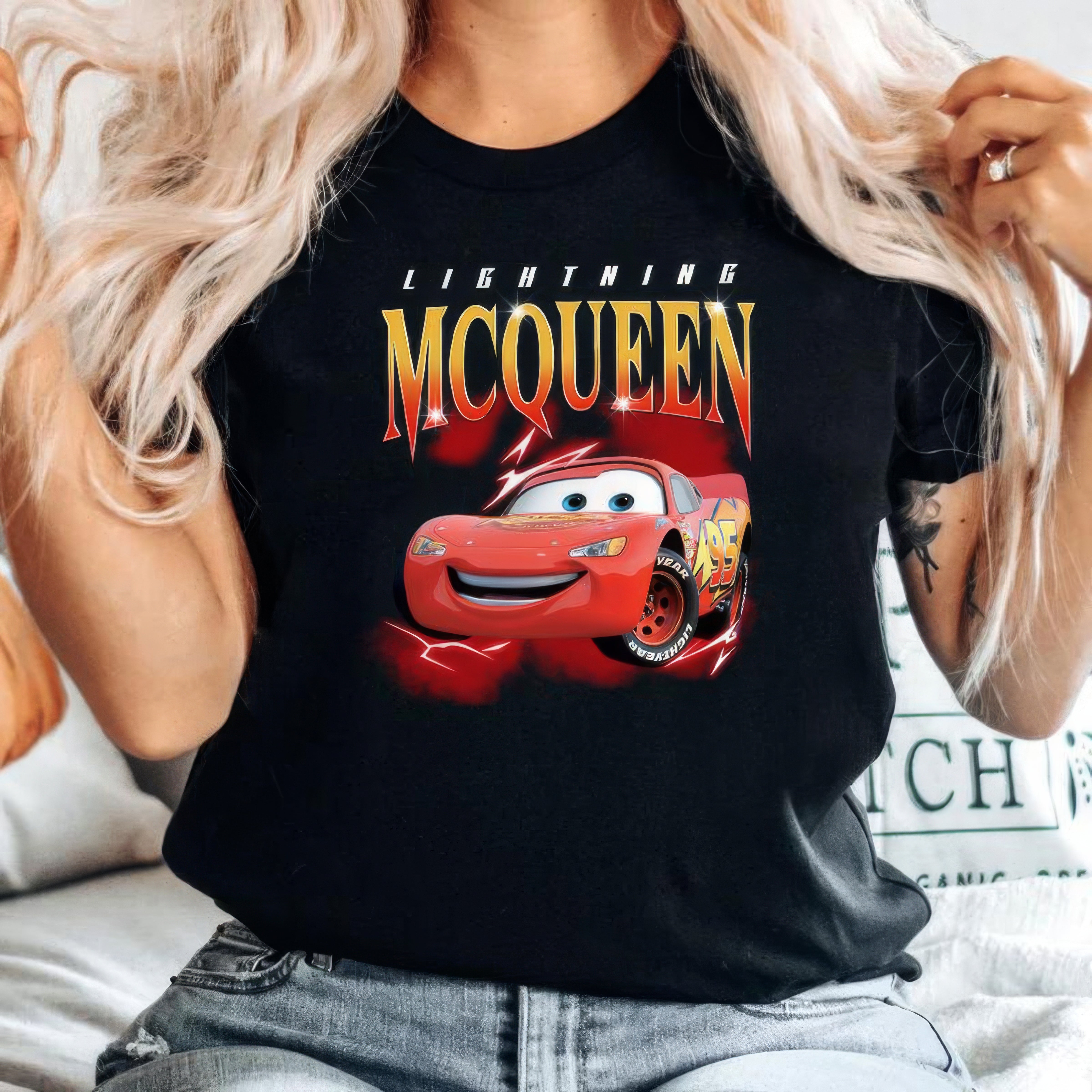 Lighting McQueen Cars Movie T-Shirt,Crewneck,Hoodie,TS-C-585