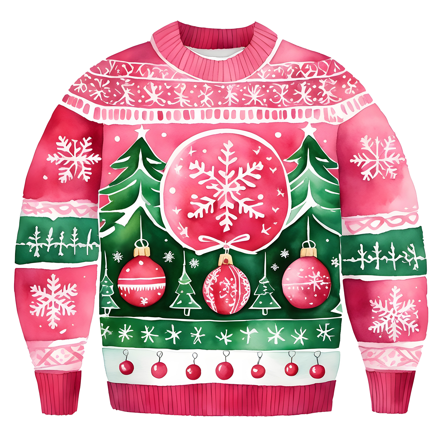 Beautiful Snowflake Christmas Sweater,Essential for Fall and Winter,TS-C-685