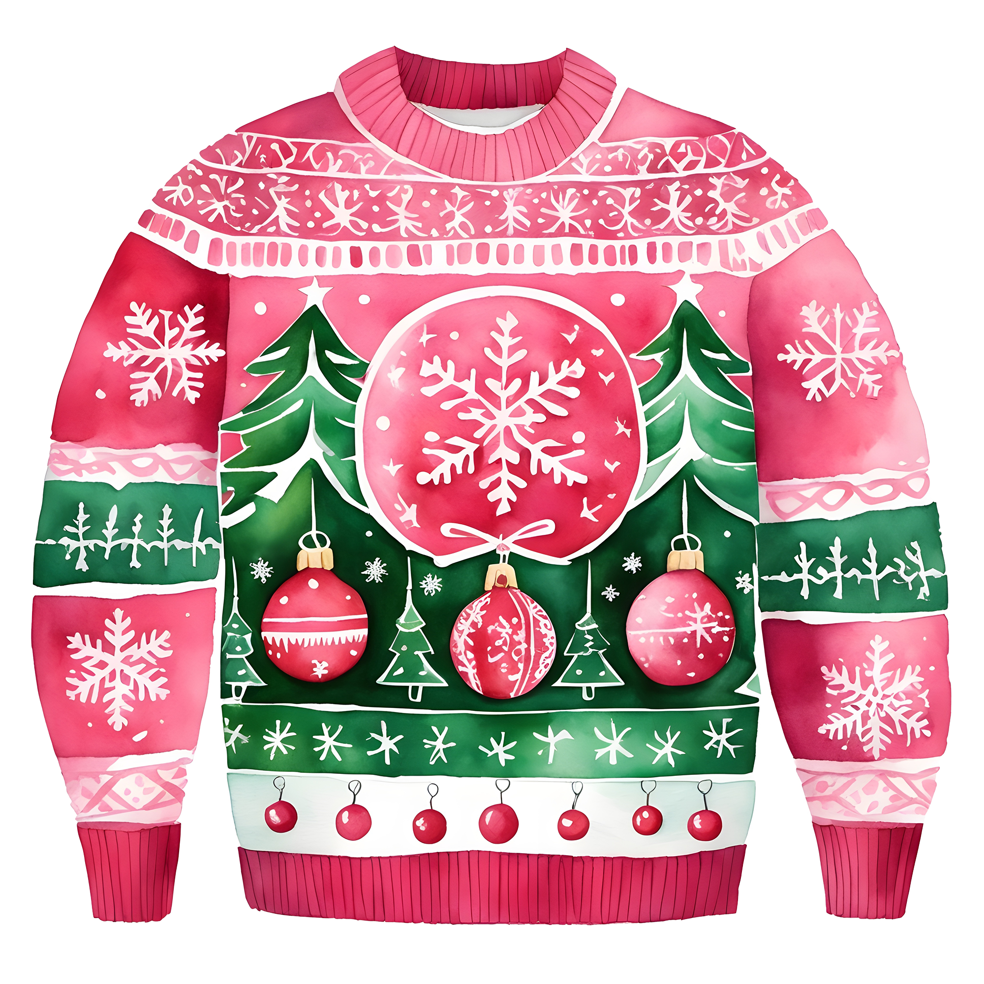 Beautiful Snowflake Christmas Sweater,Essential for Fall and Winter,TS-C-685