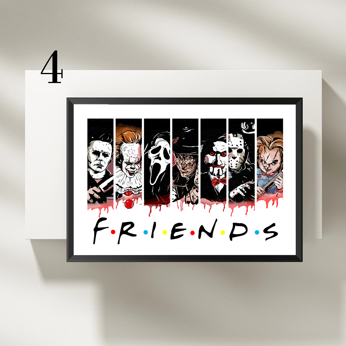 Friends Series Horror Characters Halloween Custom Frame,F-C-315