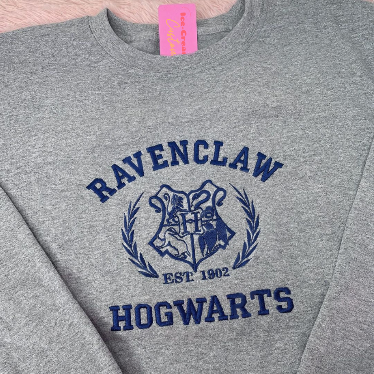 Green Leaf Border Harry Potter Hogwarts Embroidered T-Shirt,Crewneck,Hoodie,TS-C-318