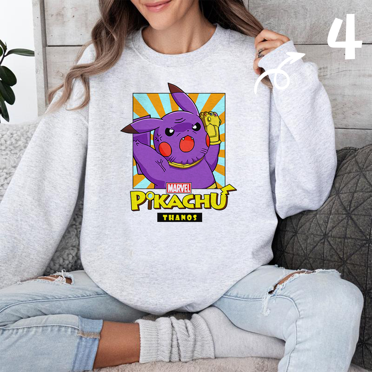 Marvel Series Hero Pikachu Unisex Pokémon T-Shirt,Crewneck,Hoodie,H-C-775