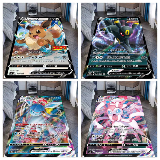 Eevee Evolution Blanket–Featuring Ice,Fairy,and Psychic Types,a Must-Have for Fans,B-C-1074
