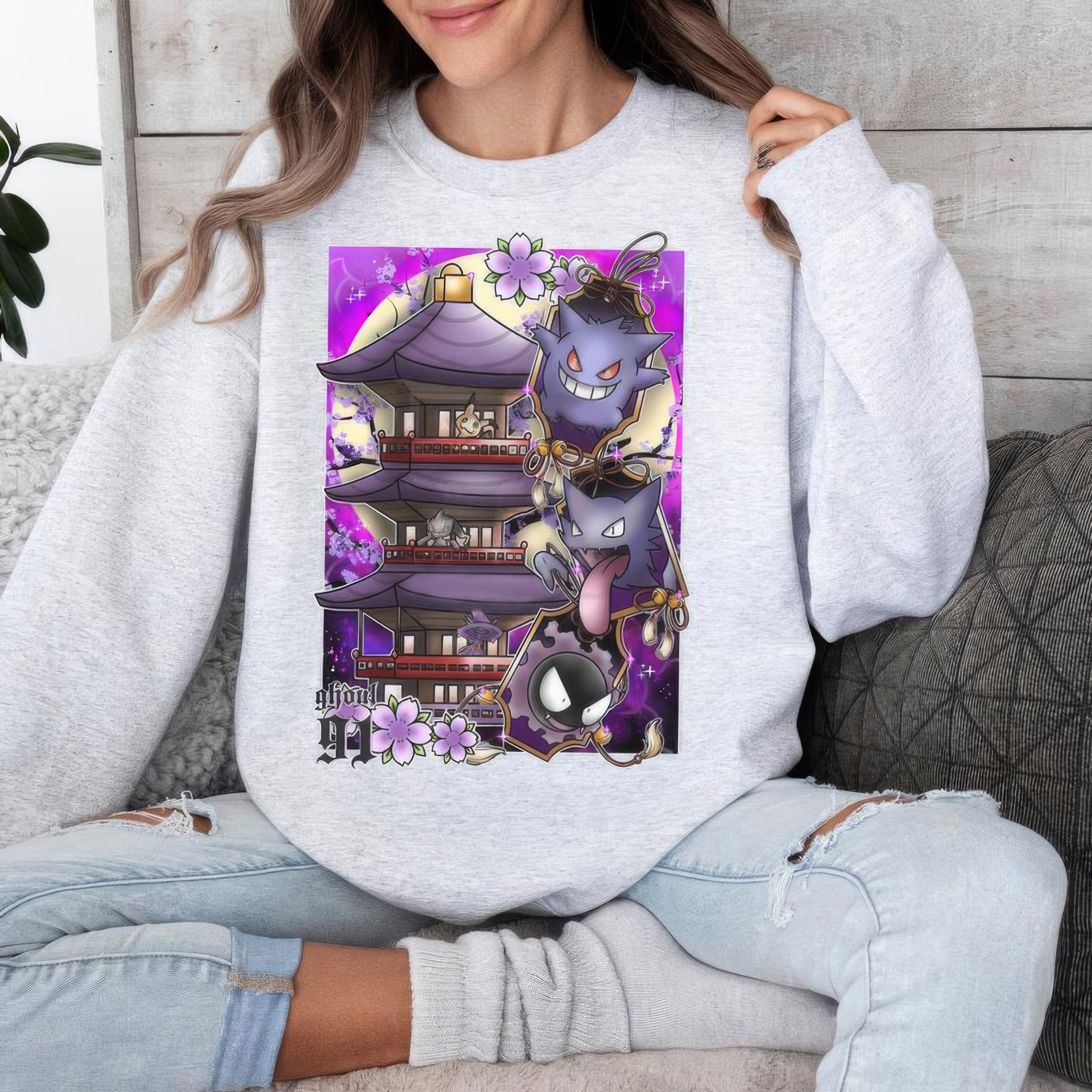 Halloween Lavender Town POkemon Legends Unisex T-Shirt,Crewneck,Hoodie,TS-C-670