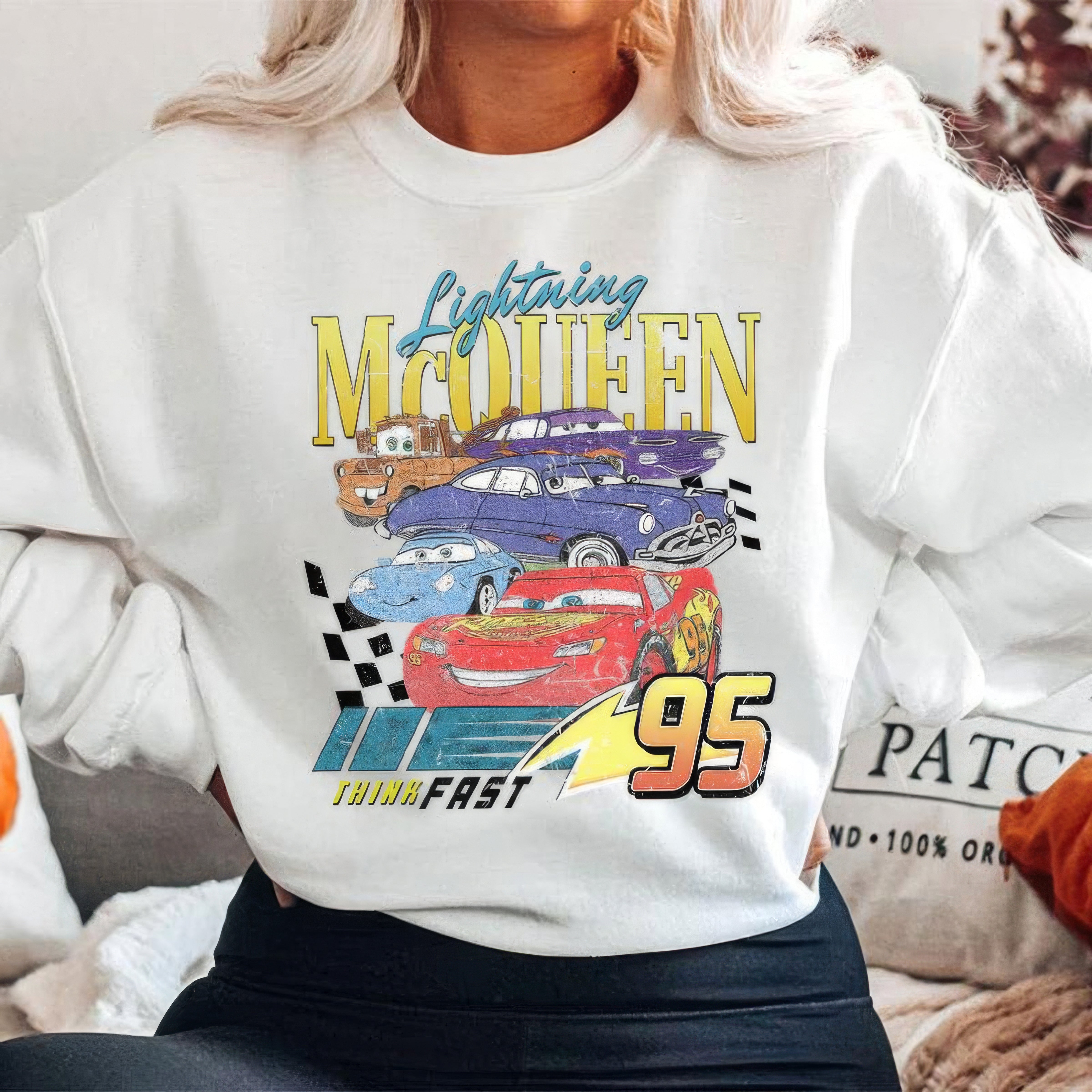 Lighting McQueen Cars Movie T-Shirt,Crewneck,Hoodie,TS-C-583