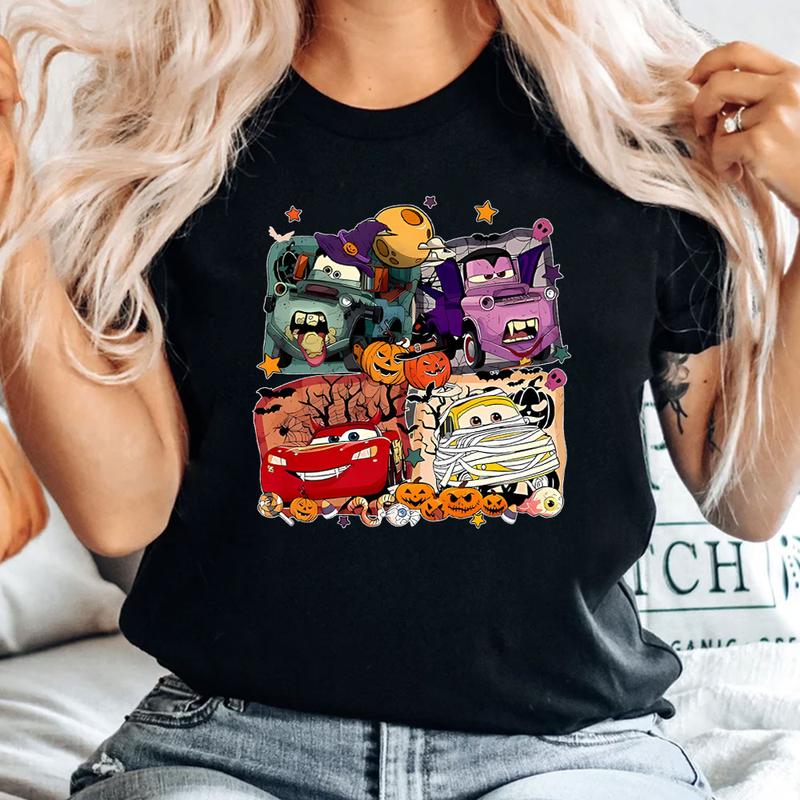 Lighting McQueen Cars Movie Halloween T-Shirt,Crewneck,Hoodie For Gift,TS-C-571