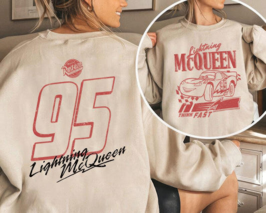 Lighting McQueen Cars Movie T-Shirt,Crewneck,Hoodie,TS-C-580