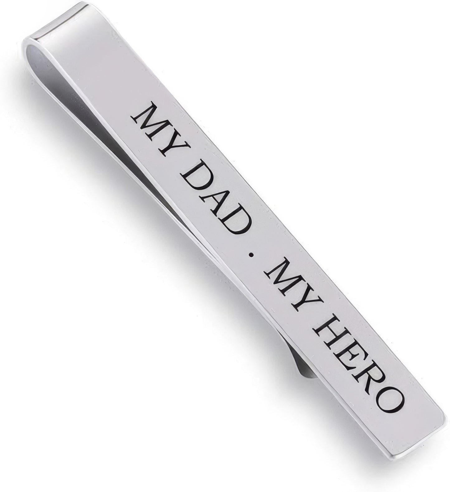 Personalized Tie Clips For Men, Custom Logo Handwriting Clip Tie Bar For Skinny Necktie Ties Engraved Free For Wedding Meeting Daily Life,J-A-287