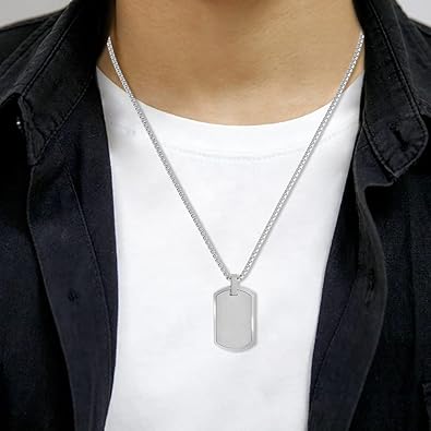 Geoffrey Beene Men's Stainless Steel Necklace For Gift,J-A-296