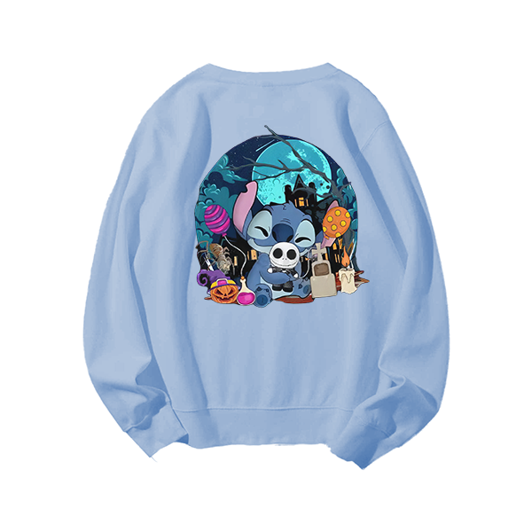 Stitch And Plush Halloween T-Shirt,Crewneck,Hoodie For Gift,H-C-152