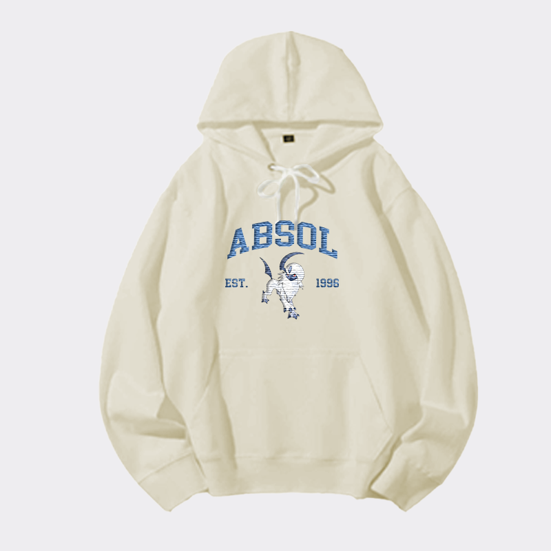Absol Adorable Anime-Themed Embroidered T-Shirt,Crewneck,Hoodie-Trendy Versatile and a Thoughtful Gift for Friends,H-C-709
