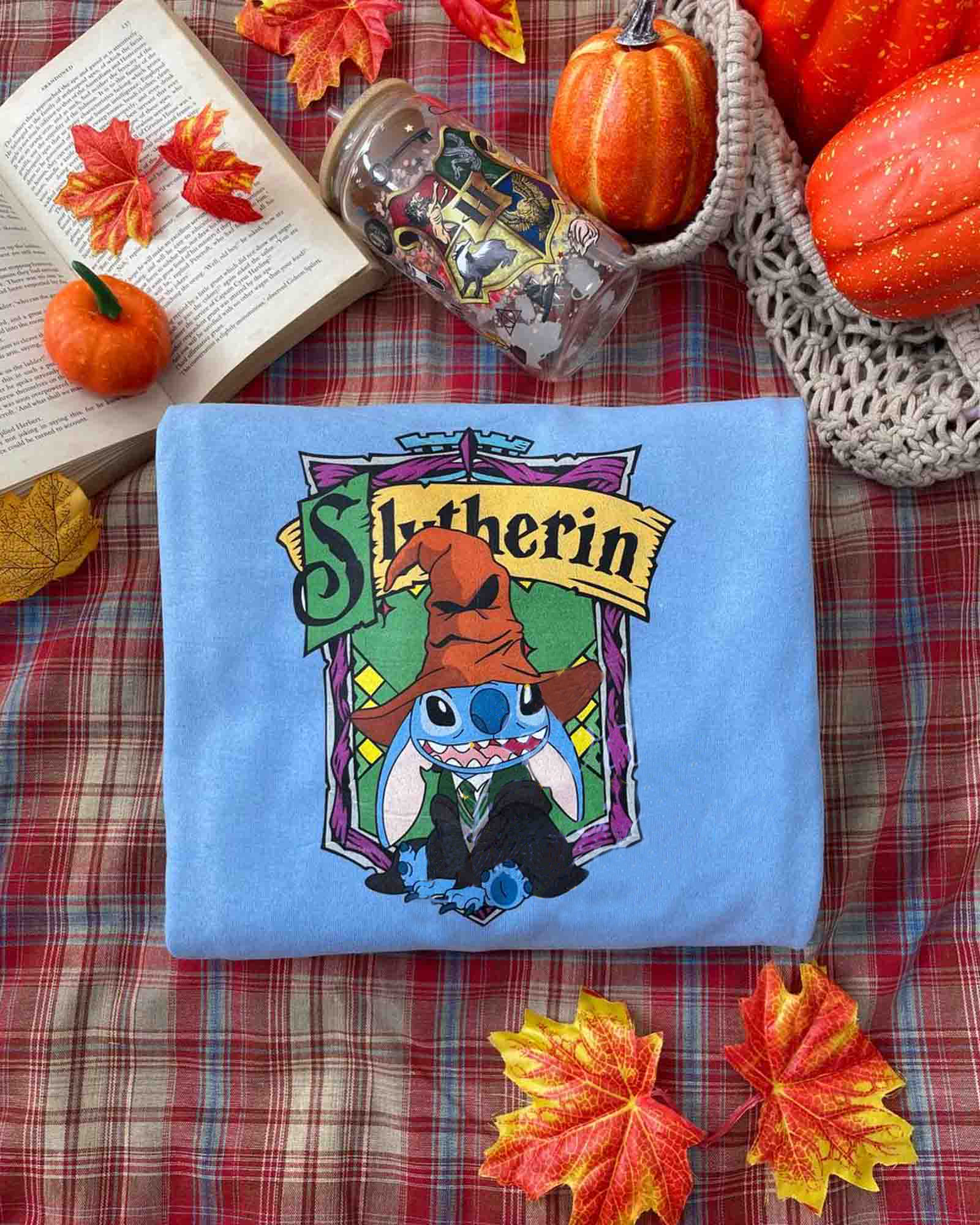 Halloween Stitch Hogwarts Harry Potter T-Shirt,Crewneck,Hoodie For Gift,H-C-118