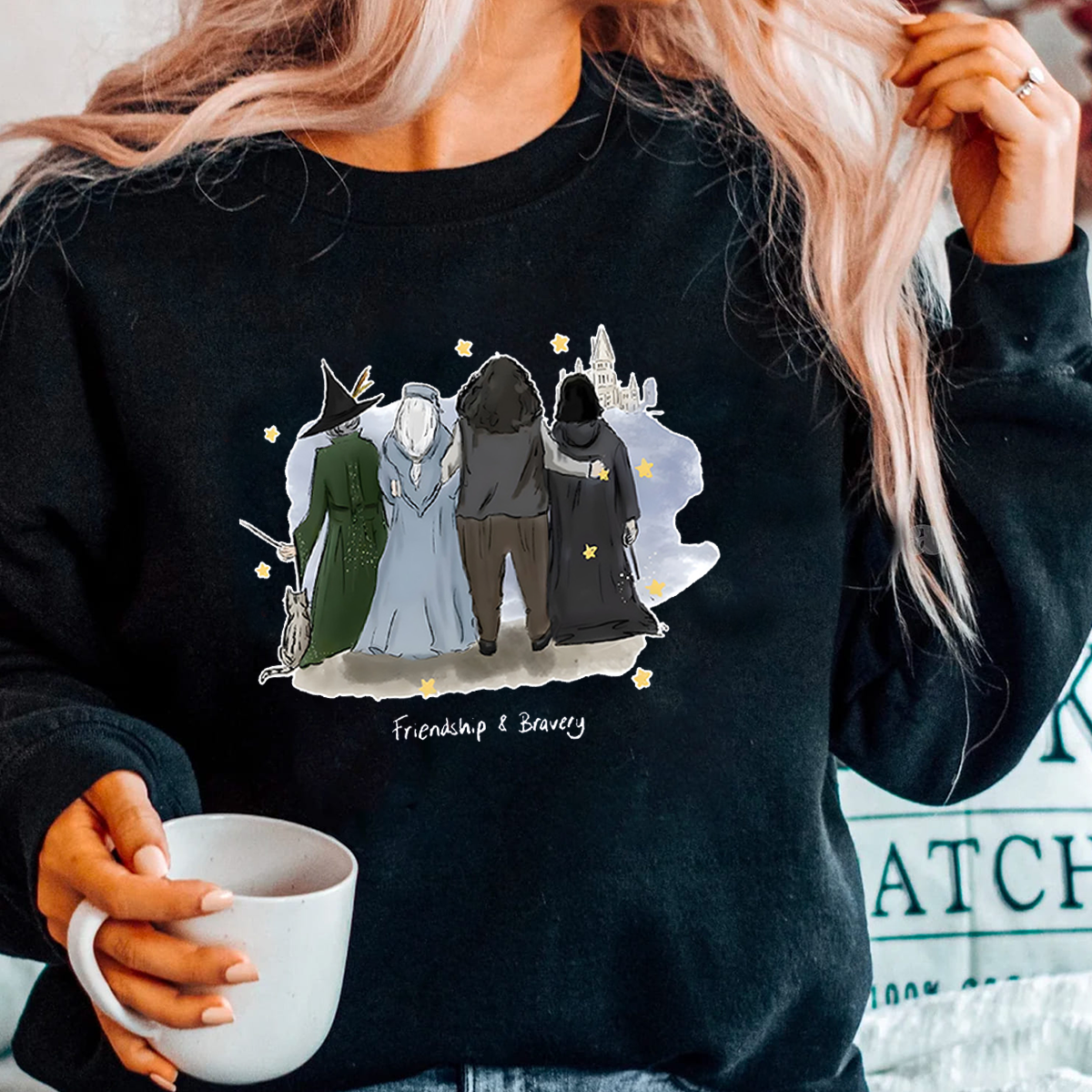 Friendship & Bravery For The Lovey Dame Maggie Smith T-Shirt,Crewneck,Hoodie,TS-C-651