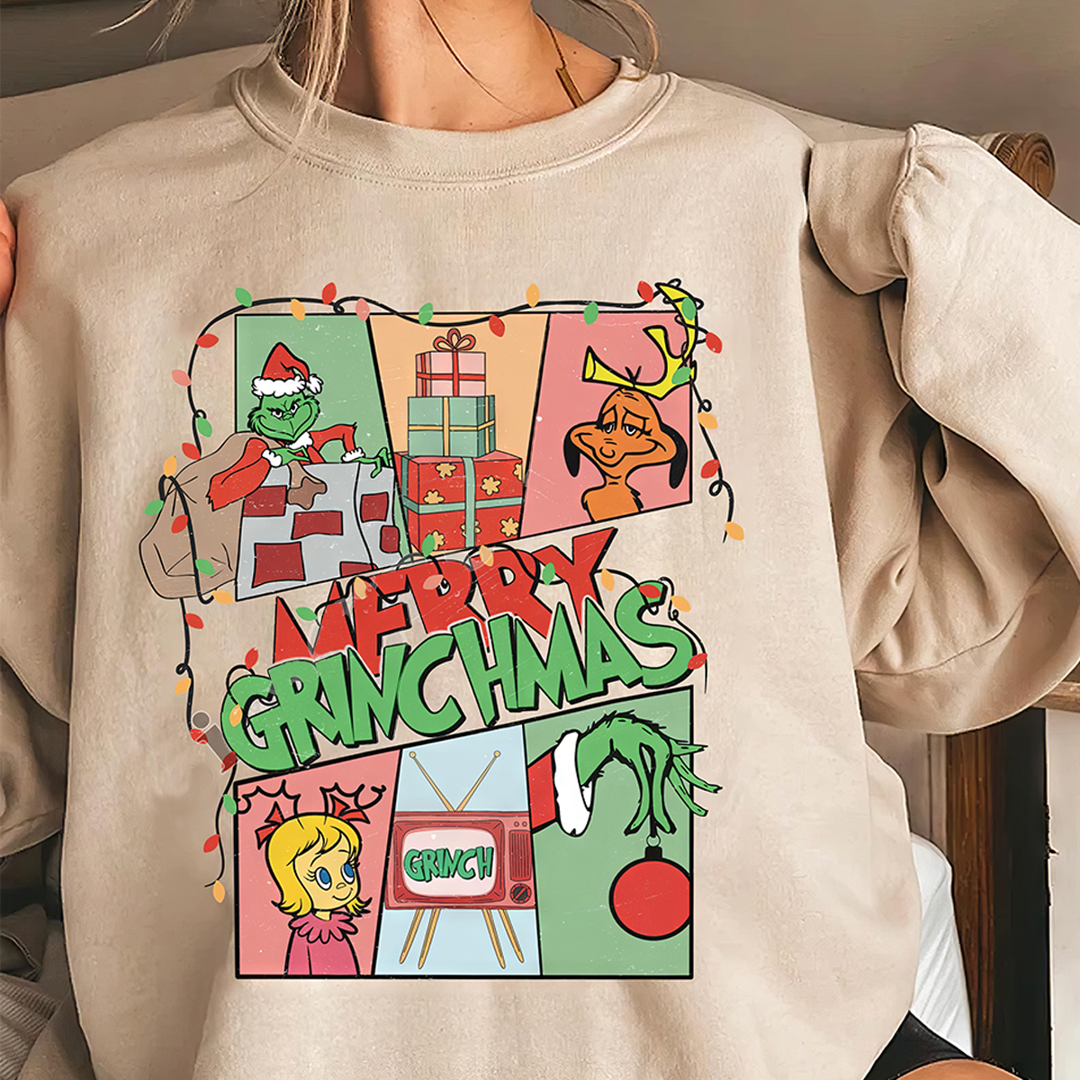 Merry Grinchmas T-Shirt,Crewneck,Hoodie,Gift For Christmas,TS-C-379