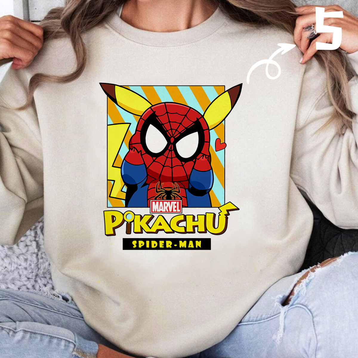 Marvel Series Hero Pikachu Unisex Pokémon T-Shirt,Crewneck,Hoodie,H-C-775