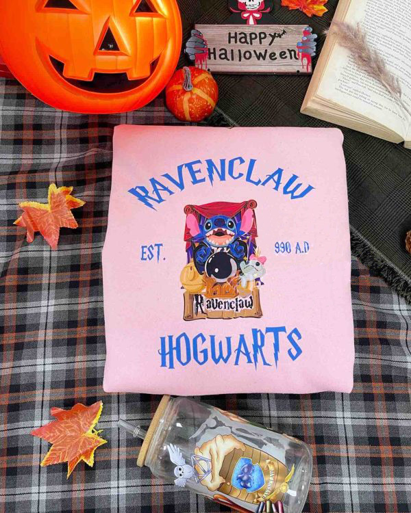 Sweat à capuche Stitch Harry Potter Les quatre maisons de Poudlard, HC-107