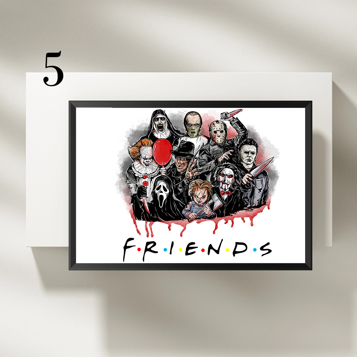 Friends Series Horror Characters Halloween Custom Frame,F-C-315