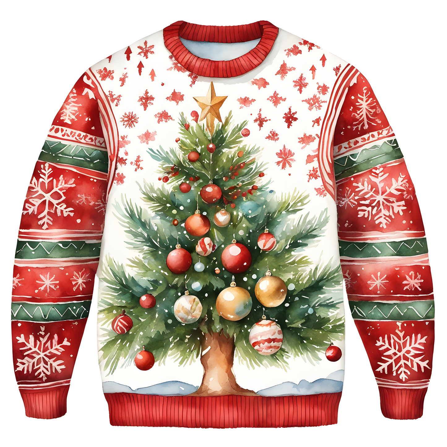 Joyful Christmas Tree Theme Sweater,For Festive Vibes,TS-C-679