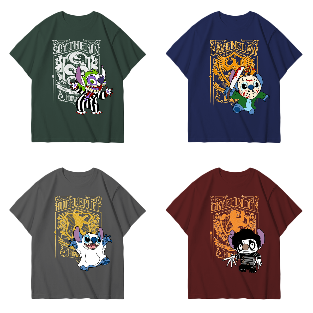 Halloween Stitch Harry Potter Four Houses Crewneck For Gift,TS-C-130