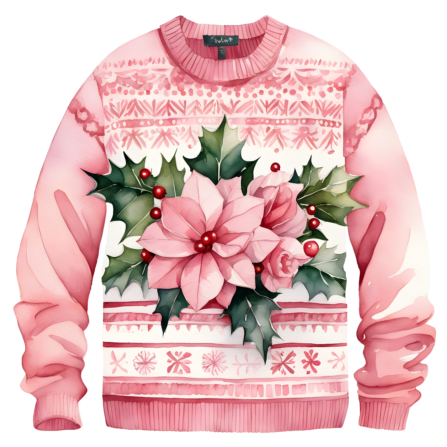 Charming Floral Ugly Christmas Sweater,A Thoughtful Gift For Your Loved Ones This Winter,TS-C-683