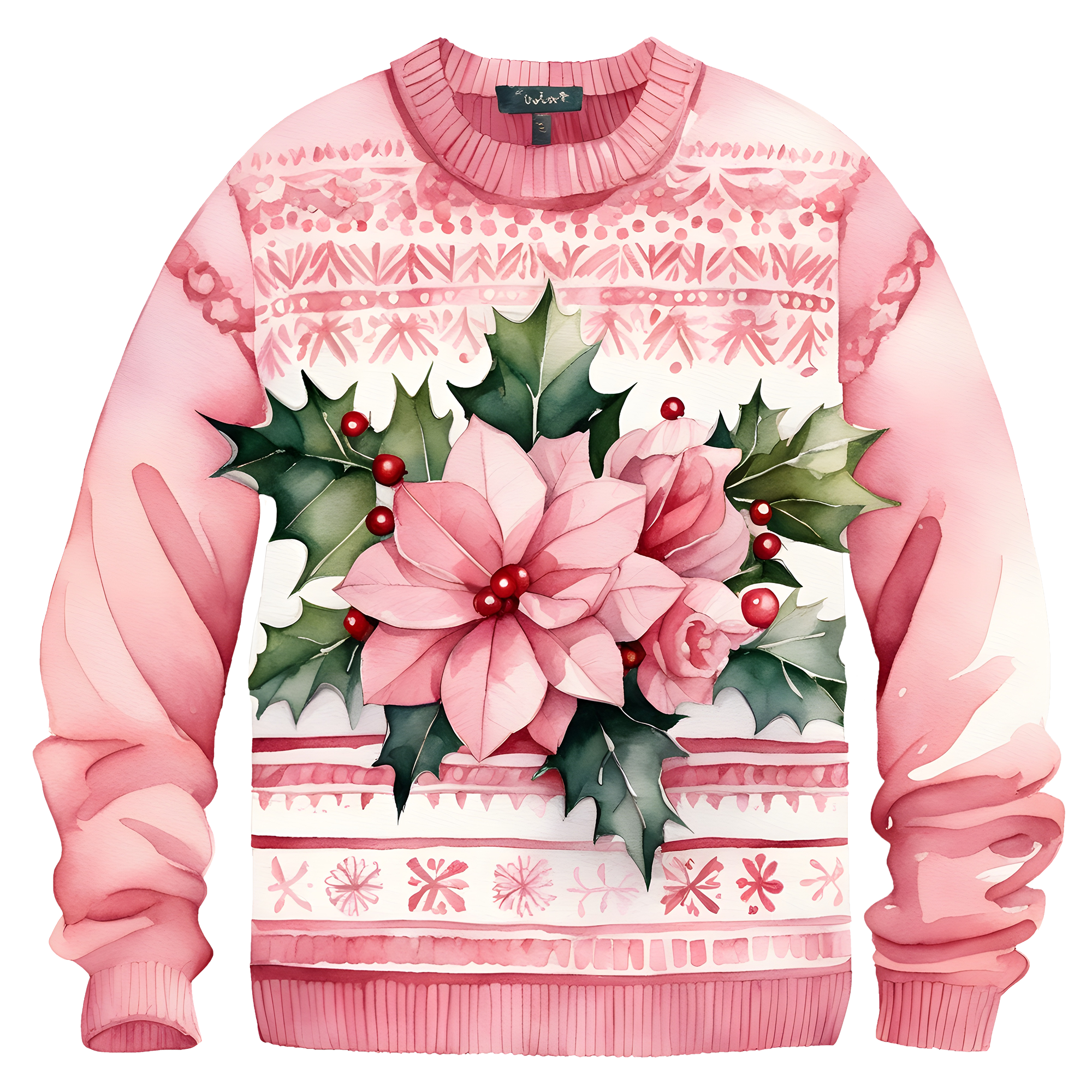 Charming Floral Ugly Christmas Sweater,A Thoughtful Gift For Your Loved Ones This Winter,TS-C-683