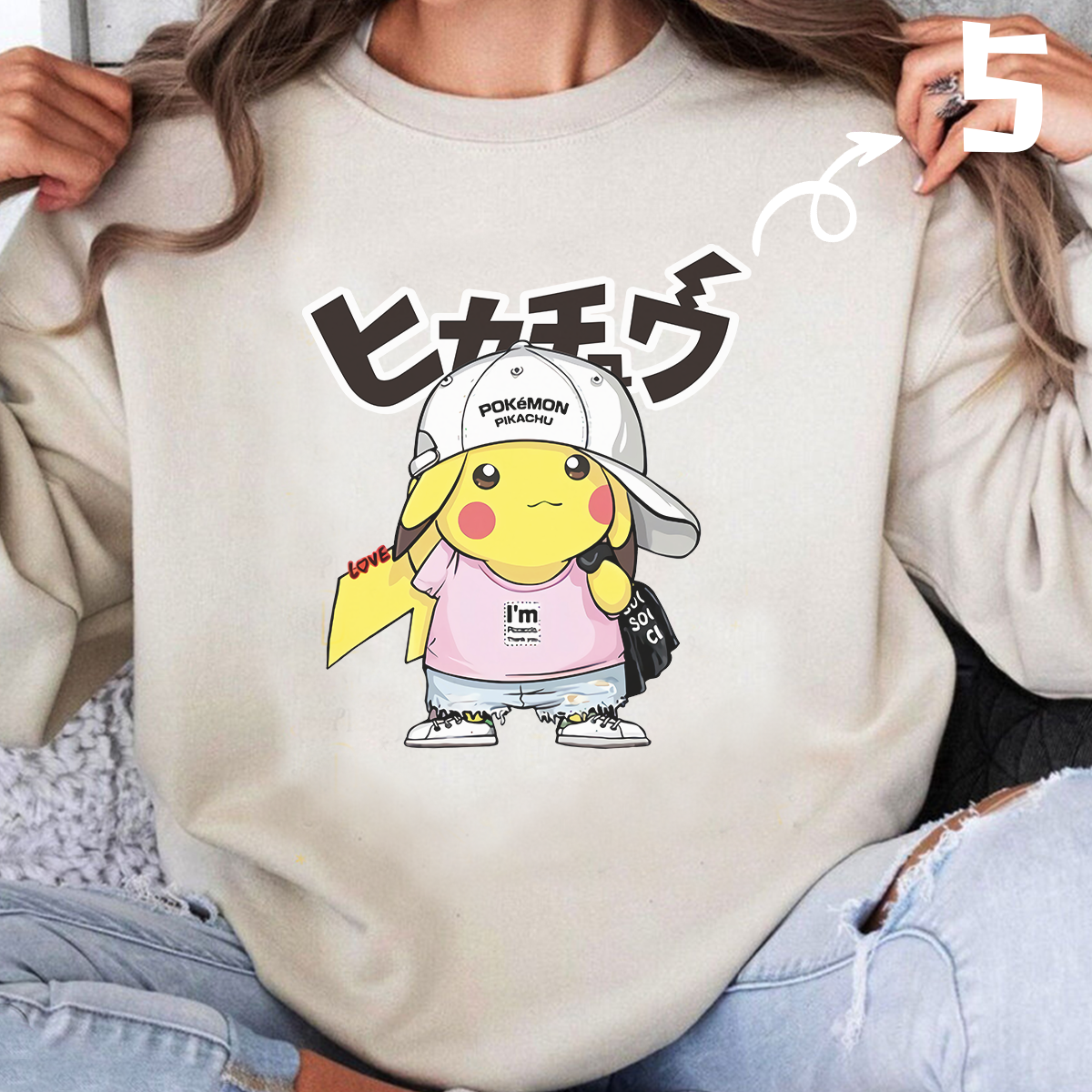 Pikachu In Vibrant Fashion Cute Unisex T-Shirt,Crewneck,Hoodie,H-C-772