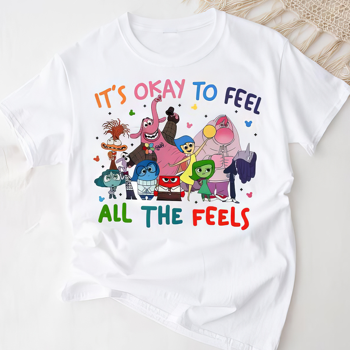 It's Okay To Feel All The Feels Mental Health Emotional Support T-Shirt,Crewneck,Hoodie,TS-C-632