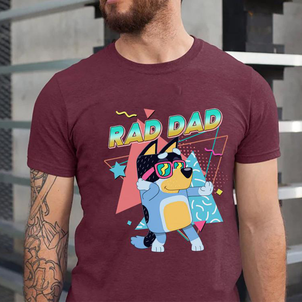 Bluey Rad Mom Dad Retro Couple Bluey T-Shirt,Crewneck,Hoodie,TS-C-525