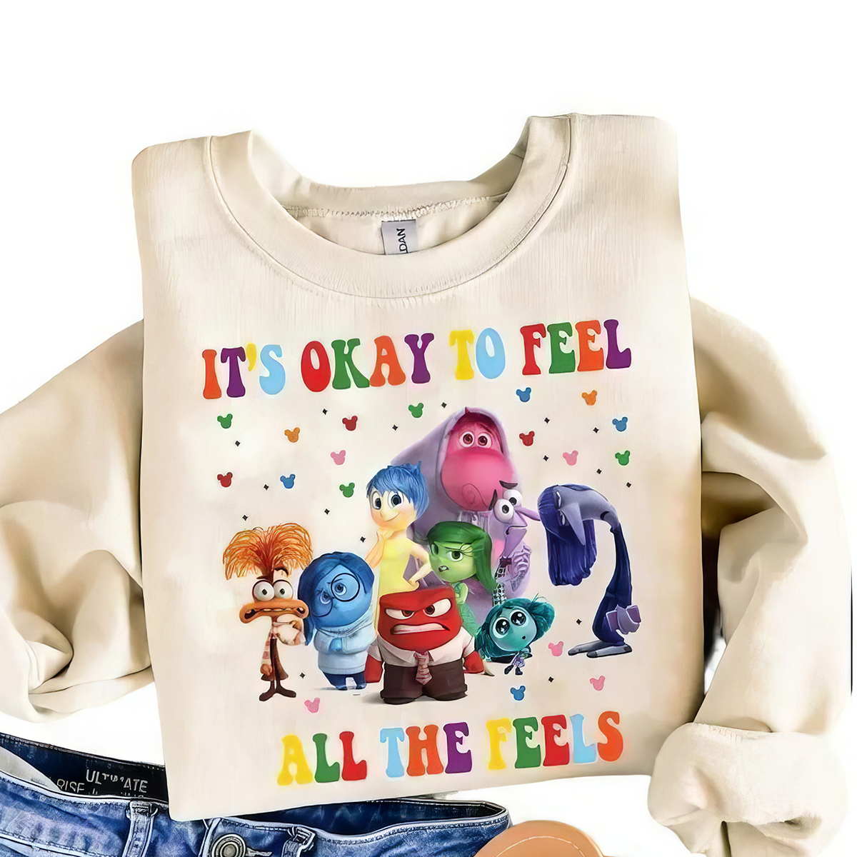 lt's Okay To Feel All The Feels Mental Health Emotional Support T-Shirt,Crewneck,Hoodie,TS-C-630