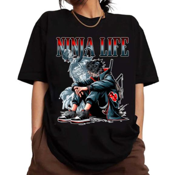 Uchjhaa SSasukeee Njnjaa Life Narut0 Anjme Thug Life T-Shirt,Crewneck,Hoodie,H-C-819