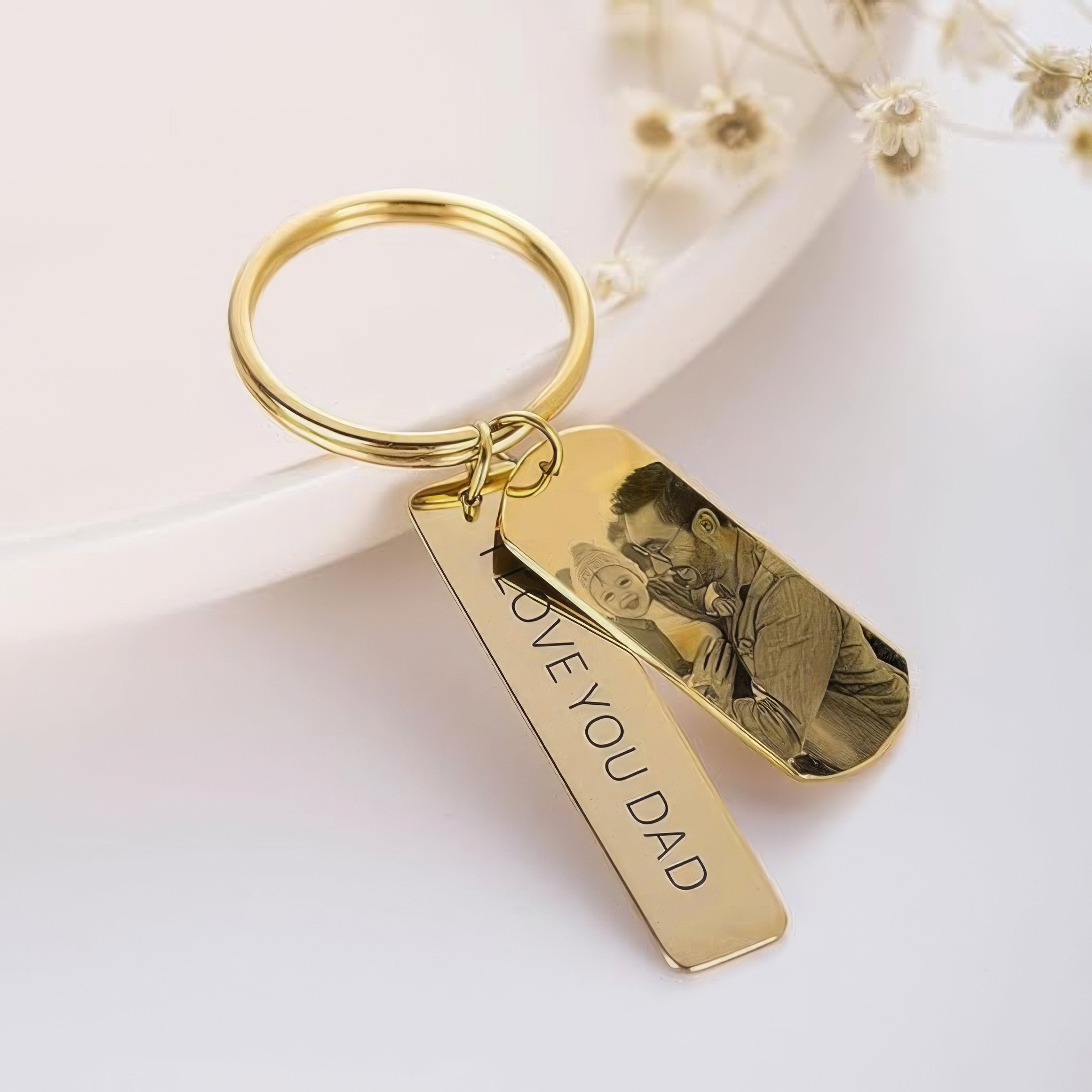 Custom Keychain Image Upload Keychain,Christmas Gifts For Dad,J-A-277