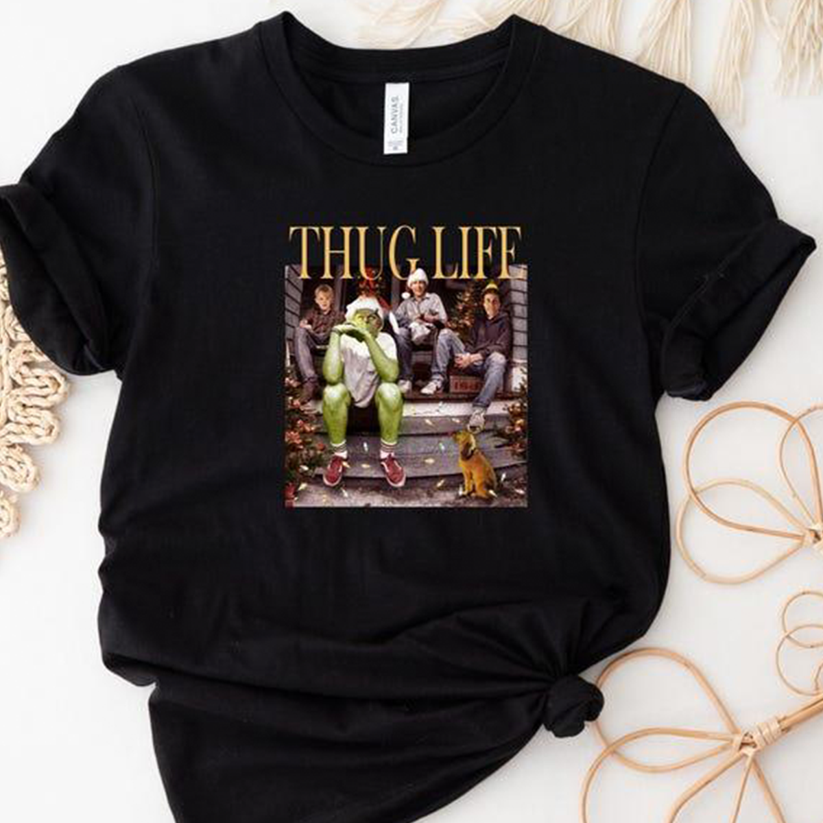 Thug Life Home Alone Christmas Vintage T-Shirt,Crewneck,Hoodie,H-C-703