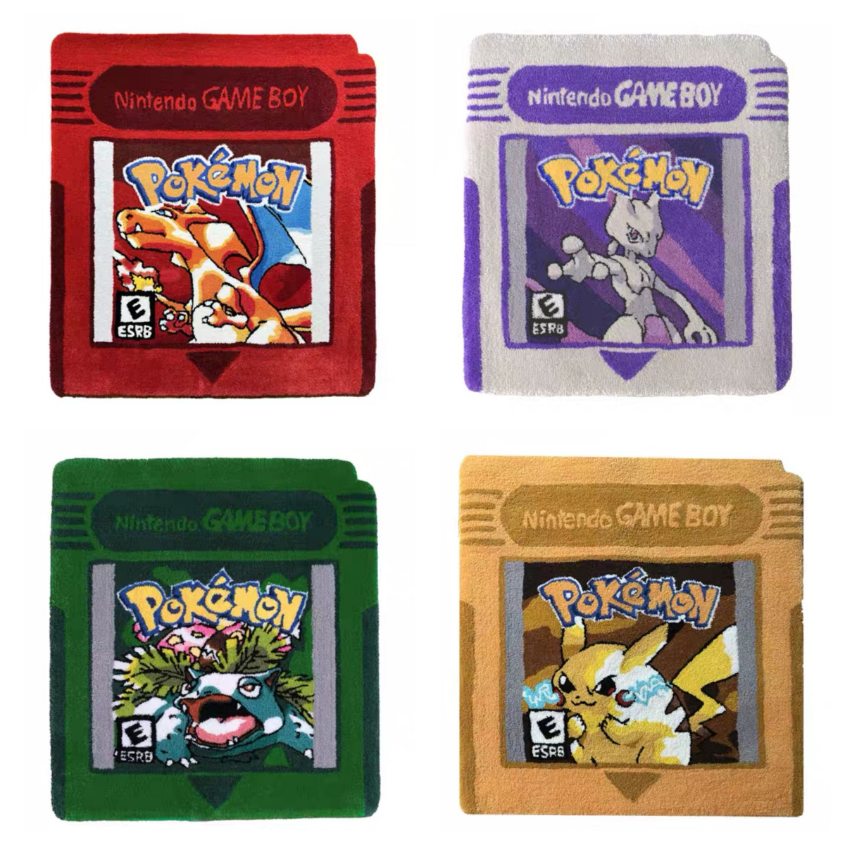 Pokémon Cartridge Collection Handmade Rug Trendy Home Decor Creative Gift,P-C-1143