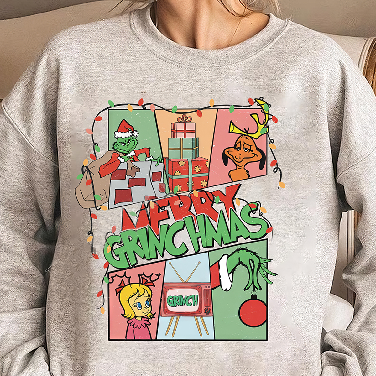 Merry Grinchmas T-Shirt,Crewneck,Hoodie,Gift For Christmas,TS-C-379