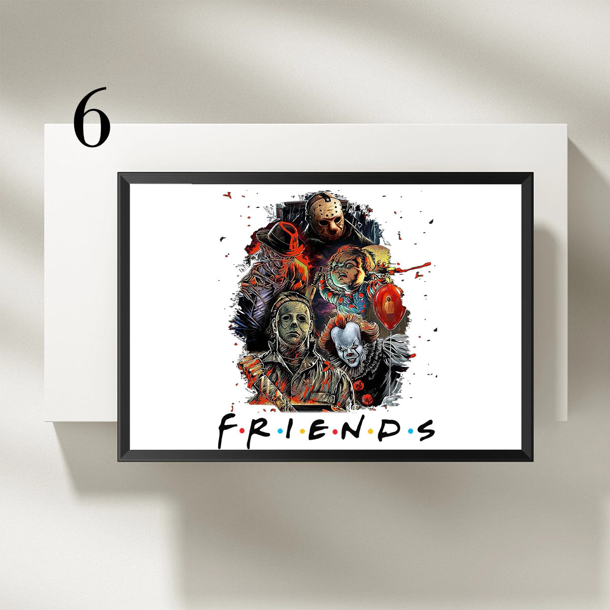 Friends Series Horror Characters Halloween Custom Frame,F-C-315