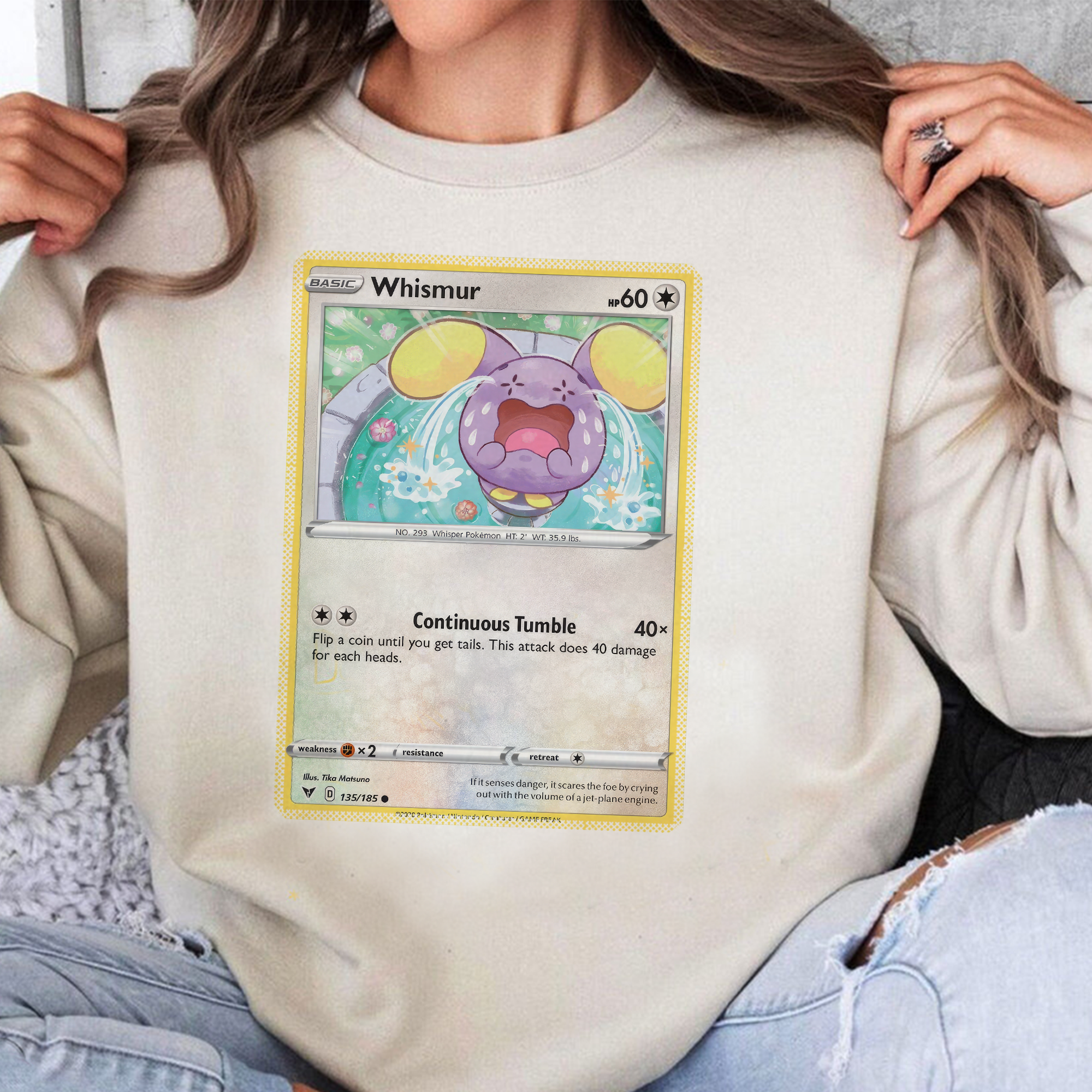 Personalized Pokémon Fabric Trading Card D1 Patch Suture Unisex Crewneck,Perfect Gift for Fans Friends,P-C-11