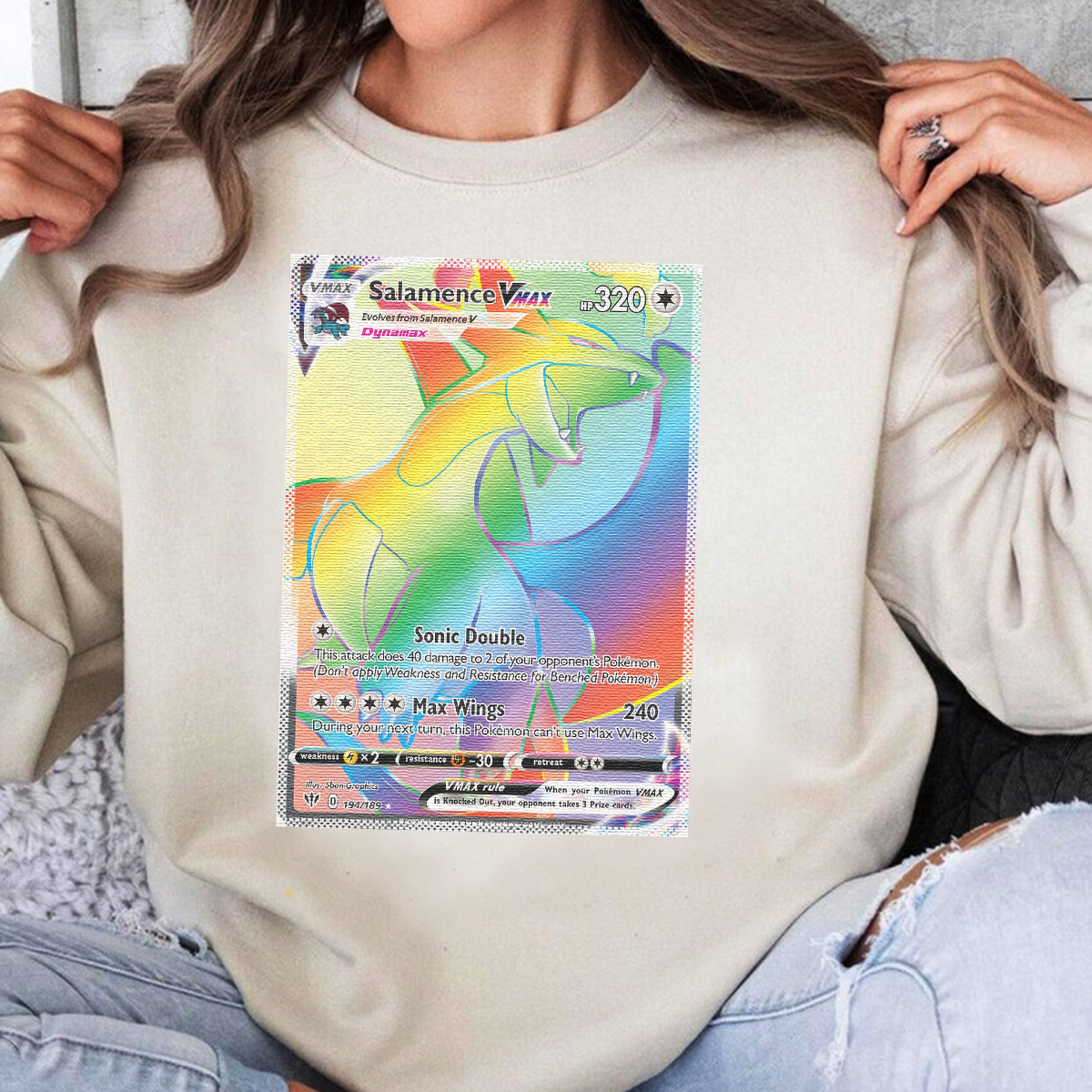 Personalized Pokémon Fabric Trading Card D2 Patch Suture Unisex Crewneck,Perfect Gift for Fans Friends,P-C-17