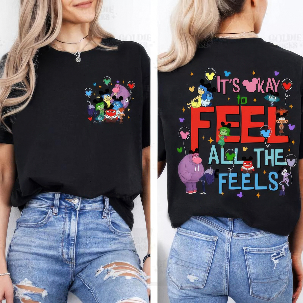 It's Okay To Feel All The Feels Emotional Support Feelings T-Shirt,Crewneck,Hoodie,TS-C-606