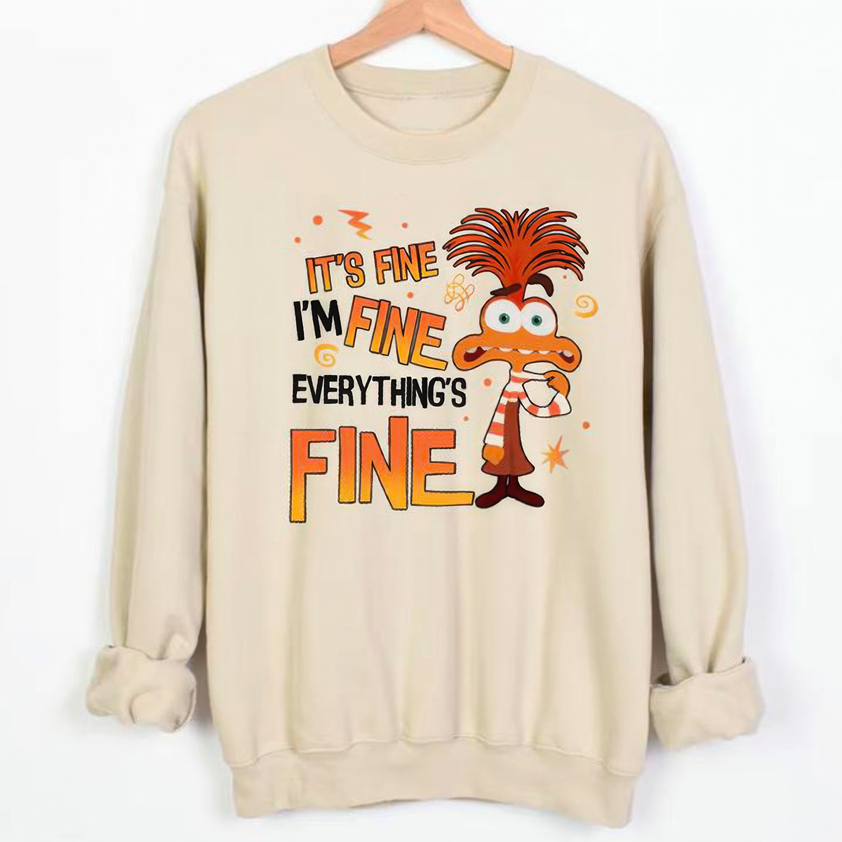 Inside Out Halloween Characters Everything is Fine Emotions T-Shirt,Crewneck,Hoodie,TS-C-596