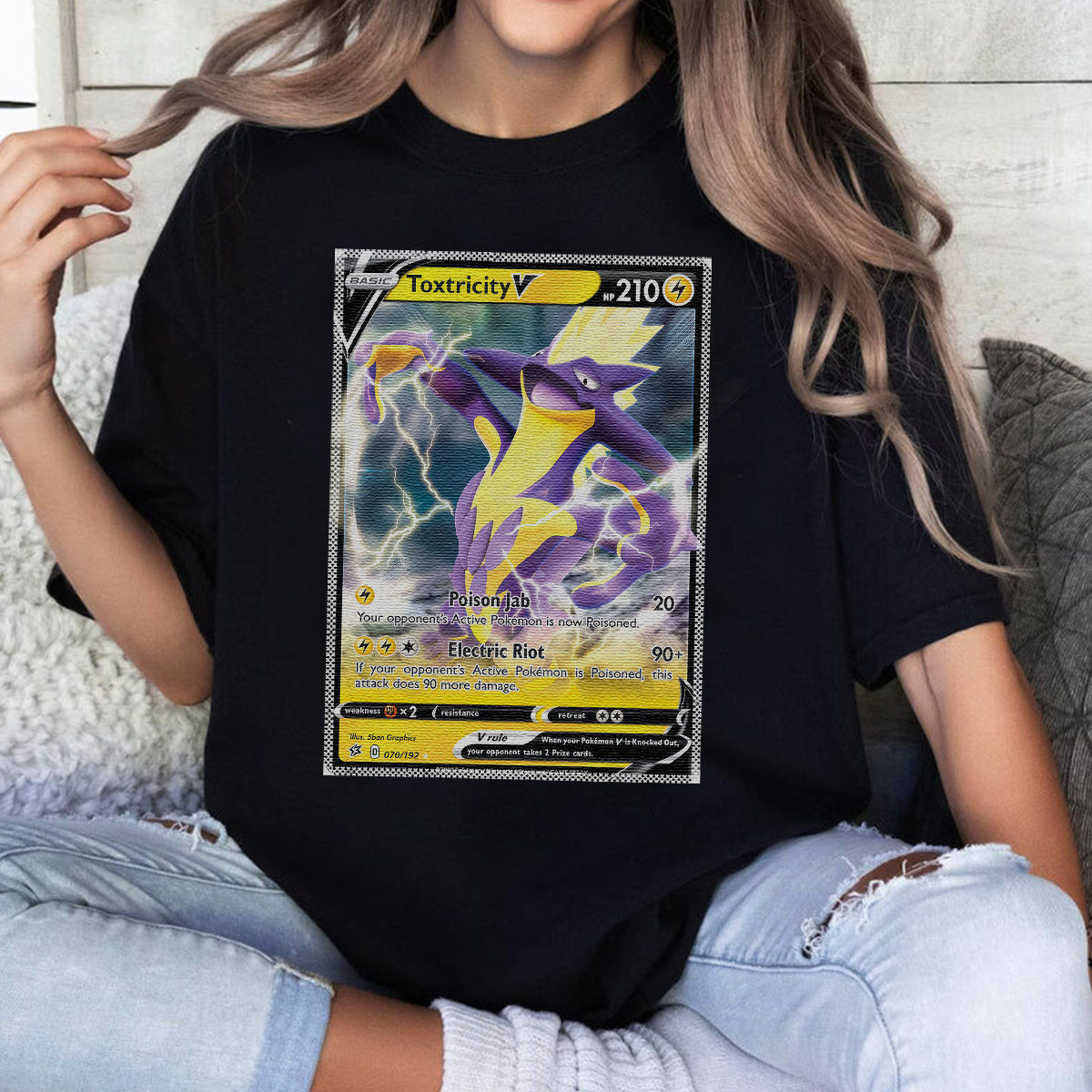 Personalized Pokémon Fabric Trading Card D3 Patch Suture Unisex T-Shirt,Perfect Gift for Fans Friends,P-T-19