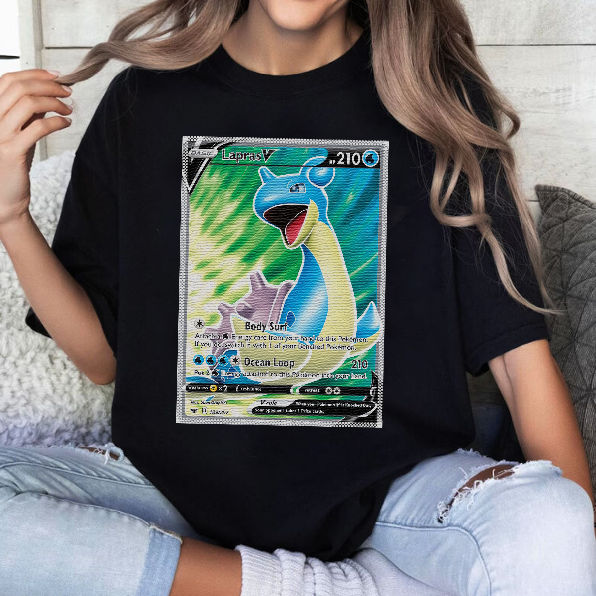Personalized Fabric Trading Card D4 Patch Suture Unisex T-Shirt,Perfect Gift for Fans Friends,P-T-22