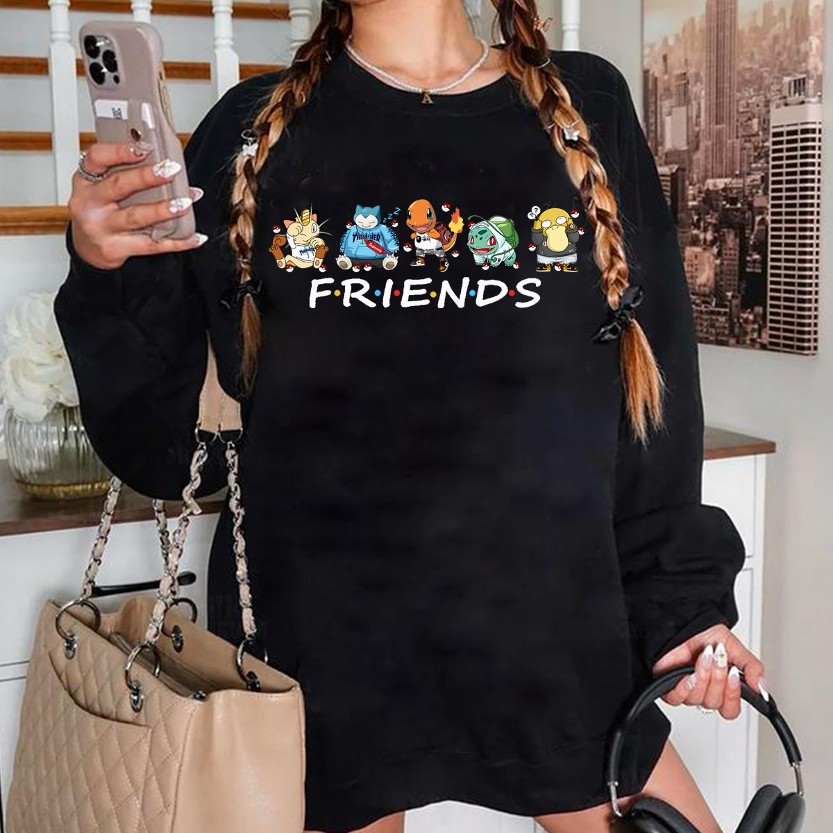 Friends Adorable Unisex T-Shirt,Crewneck,Hoodie,H-C-776