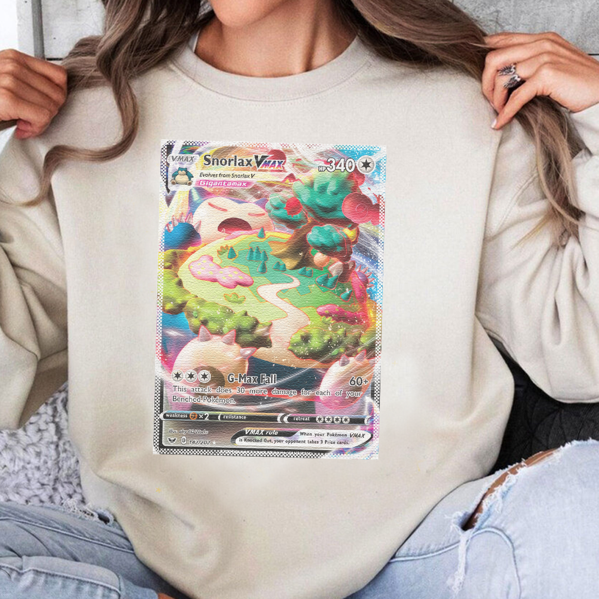 Personalized Pokémon Fabric Trading Card D4 Patch Suture Unisex Crewneck,Perfect Gift for Fans Friends,P-C-23