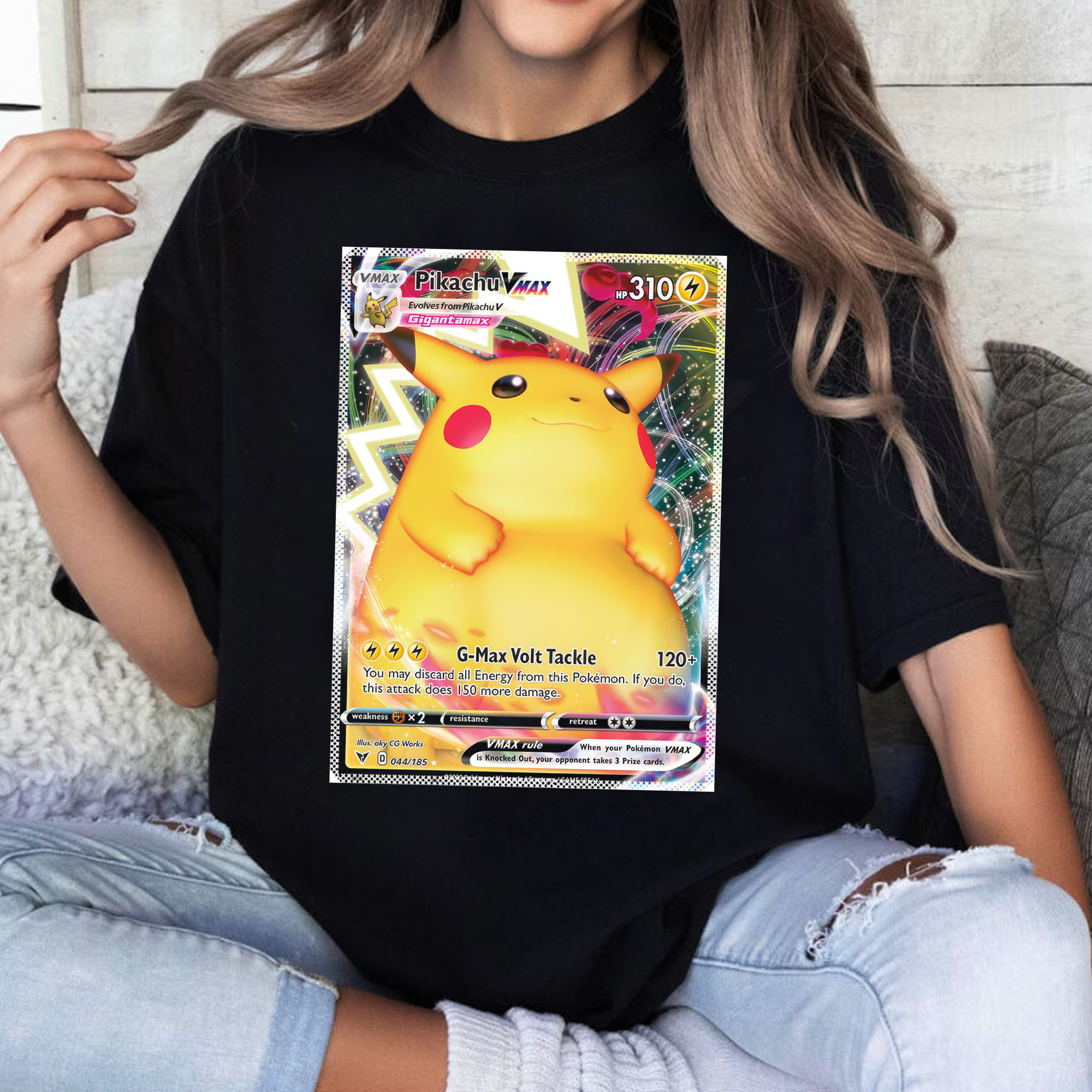 Personalized Pokémon Fabric Trading Card D1 Patch Suture Unisex T-Shirt,Perfect Gift for Fans Friends,P-T-10