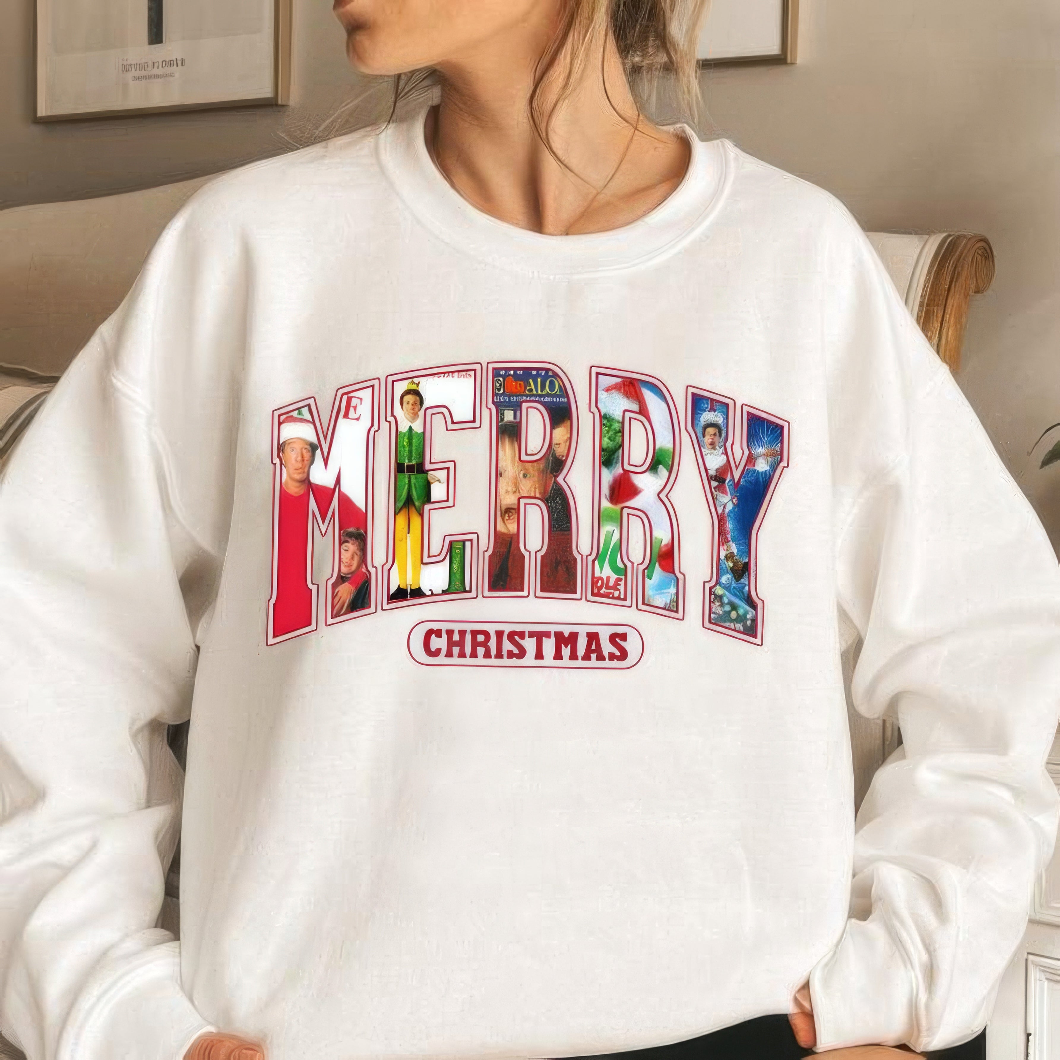 Home Alone Merry Christmas 90s Movies T-Shirt,Crewneck,Hoodie,Christmas Gift For Movies Lovers,H-C-700