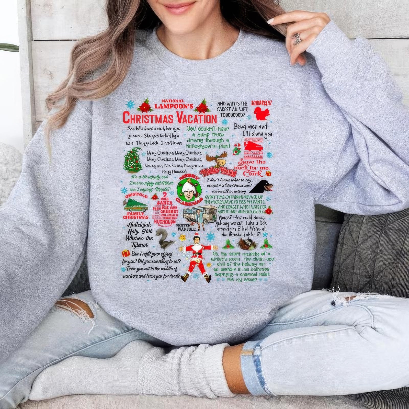 Christmas Vacation Movie Character T-Shirt,Crewneck,Hoodie,Christmas Gift,H-C-704