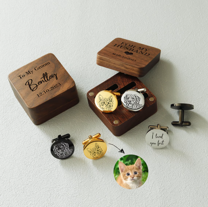 Custom Pet Cufflinks,Personalized Souvenir Cufflinks,J-A-273