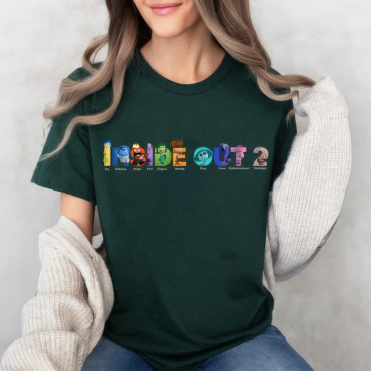 Inside out 2 Character lt's Okay To Feel All The Feels Emotional Support T-Shirt,Crewneck,Hoodie,TS-C-603