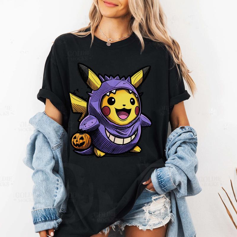 Halloween Pikachu Legends Unisex Anime T-Shirt,Crewneck,Hoodie,H-C-737